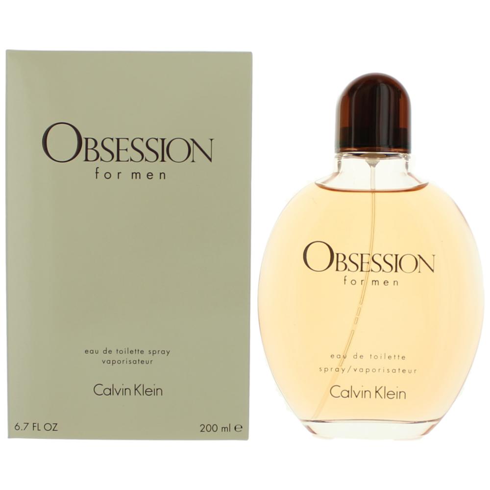 Bottle of Obsession by Calvin Klein, 6.7 oz Eau De Toilette Spray for Men